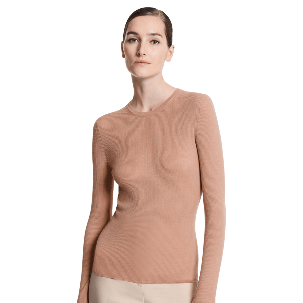 Свитер Michael Kors Hutton Featherweight Cashmere, коричневый - фото