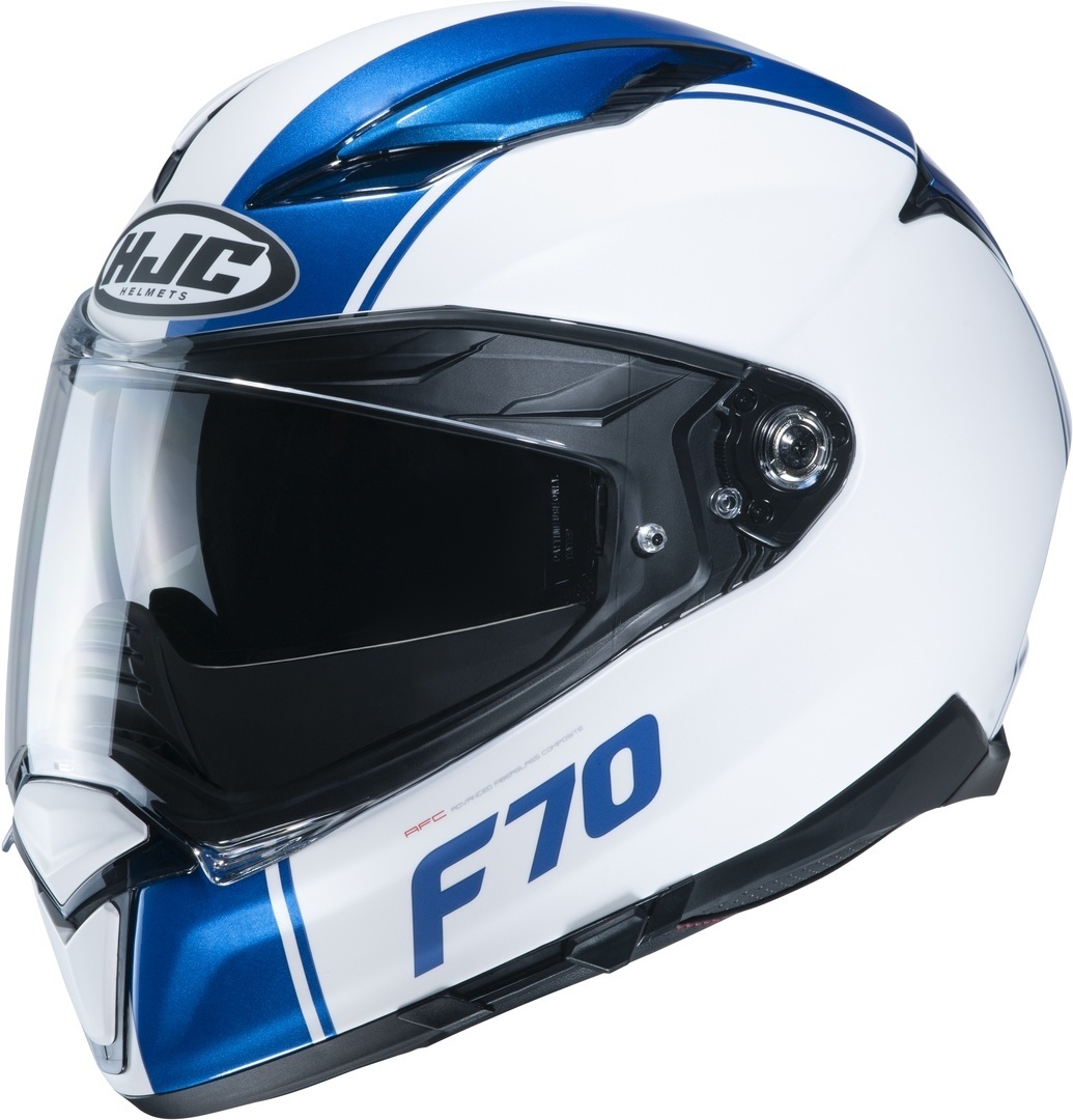 Шлем HJC F70 Mago, белый/синий