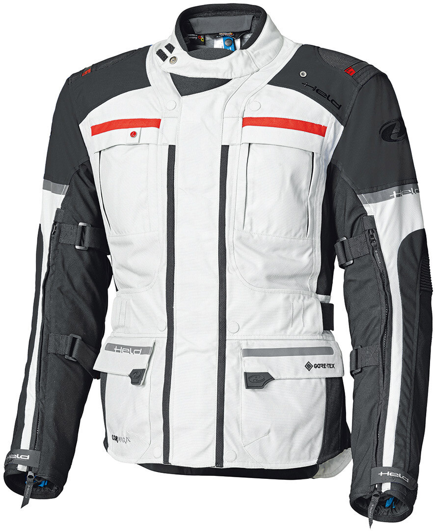 

Held Carese Evo GTX Мотоцикл Текстиль куртка, светло-серый/красный