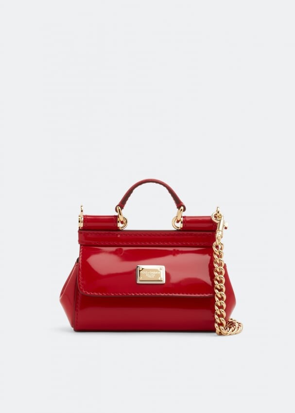 

Сумка кросс-боди DOLCE&GABBANA Sicily micro crossbody bag, красный