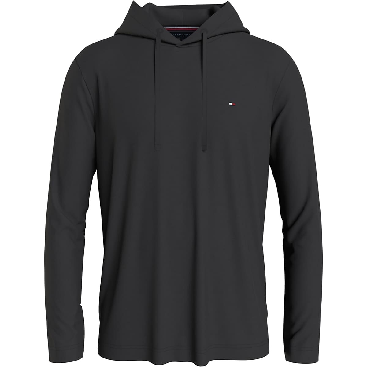 

Лонгслив Tommy Hilfiger с капюшоном, черный