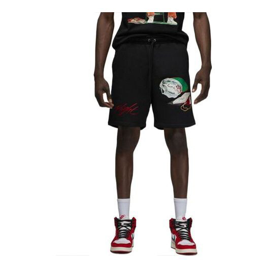 

Шорты Men's Jordan Alphabet Pattern Sports Shorts Black DQ7543-010, черный