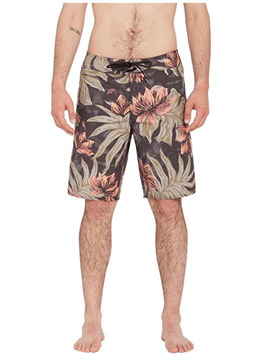 

Черный мужской купальник с короткими шортами Volcom