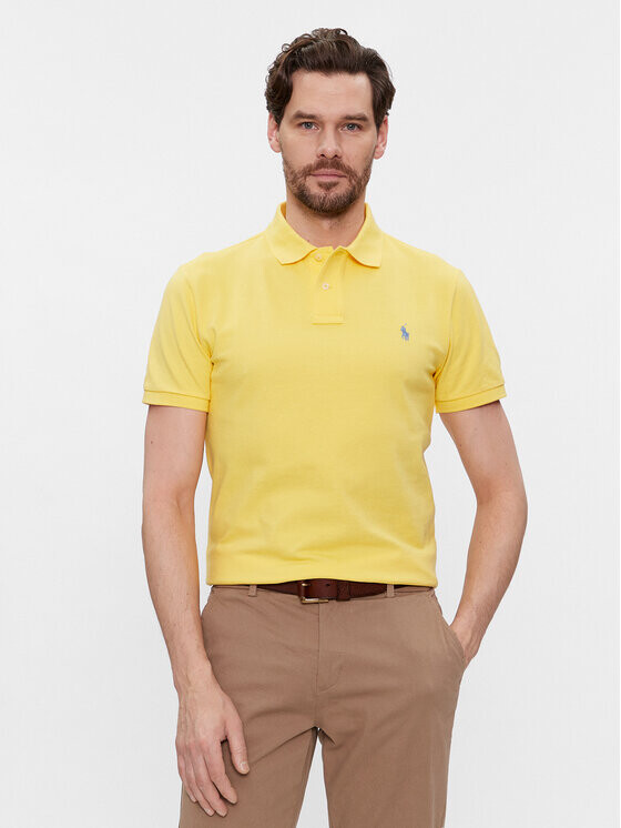 

Рубашка-поло узкого кроя Polo Ralph Lauren, желтый