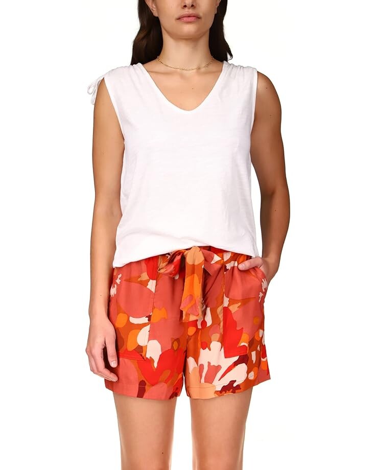 

Футболка Sanctuary Drawstring Shoulder, белый