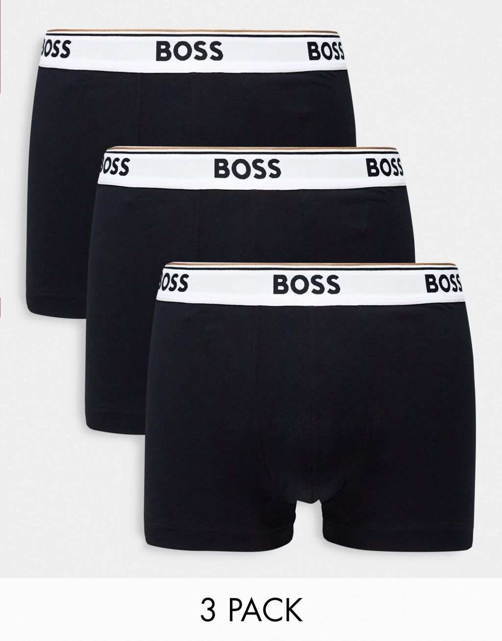 

Комплект из 3 плавок BOSS Bodywear черного цвета с контрастным поясом