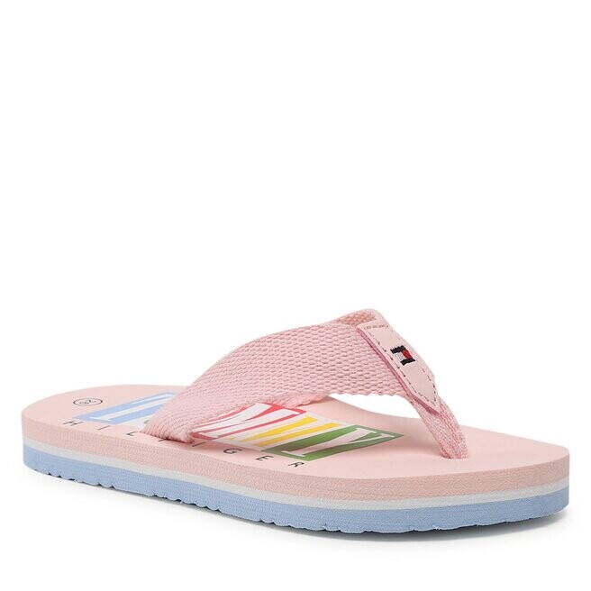 

Шлепанцы Tommy Hilfiger LogoFlap Flop, розовый