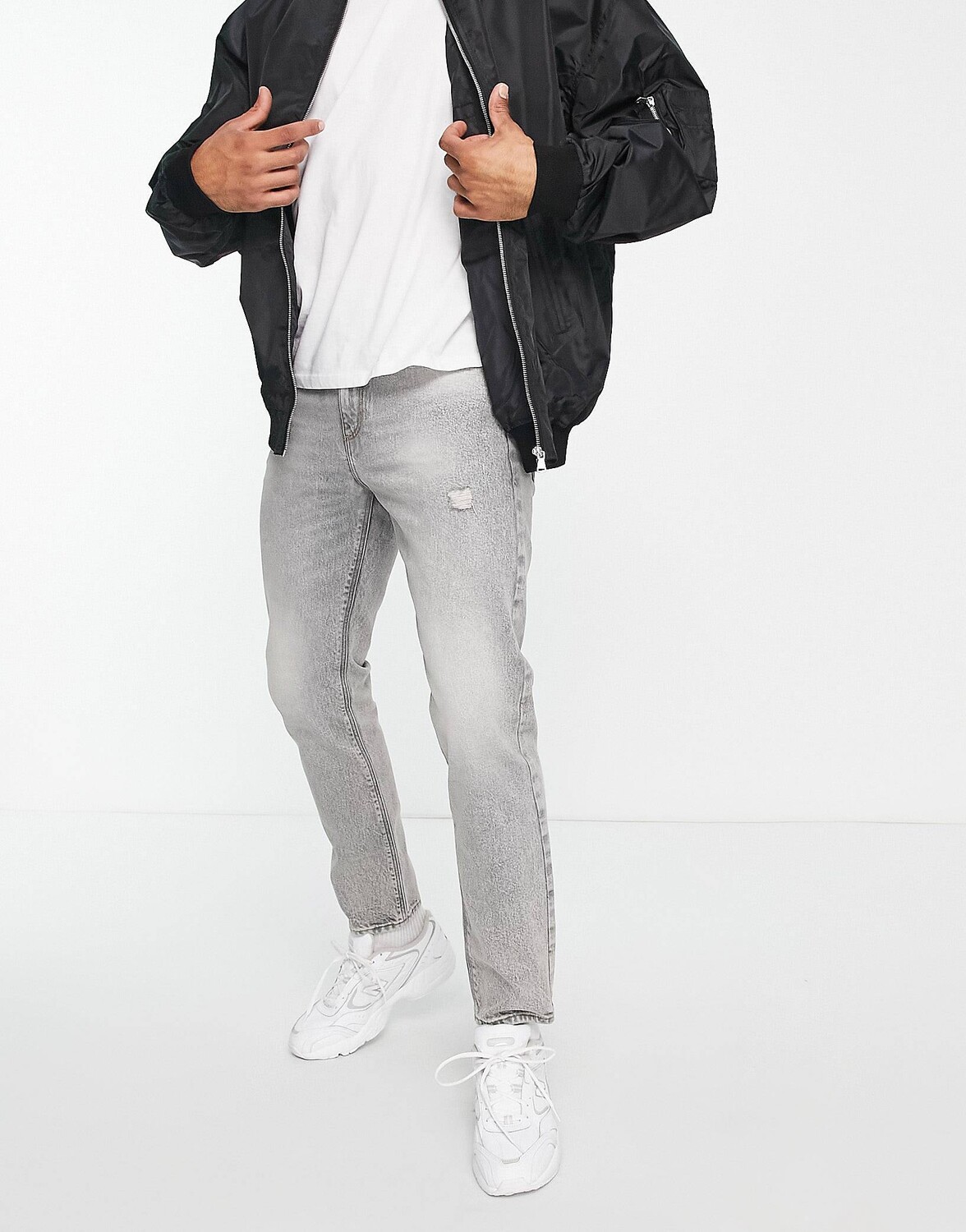 

Серые джинсы скинни ASOS DESIGN