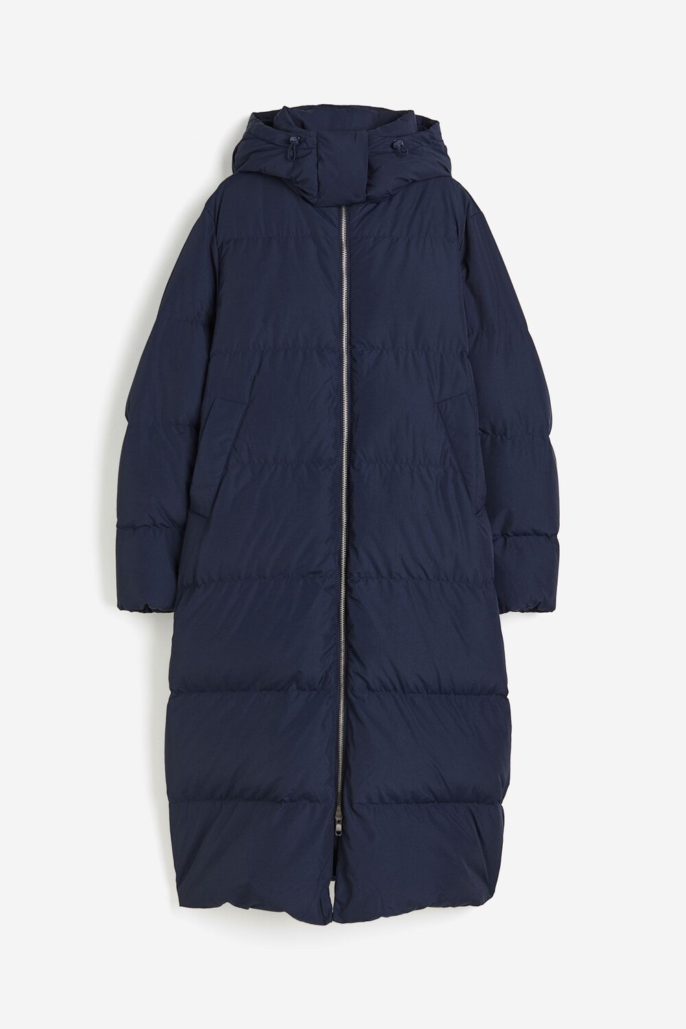 

Пуховик H&M Waterproof, темно-синий