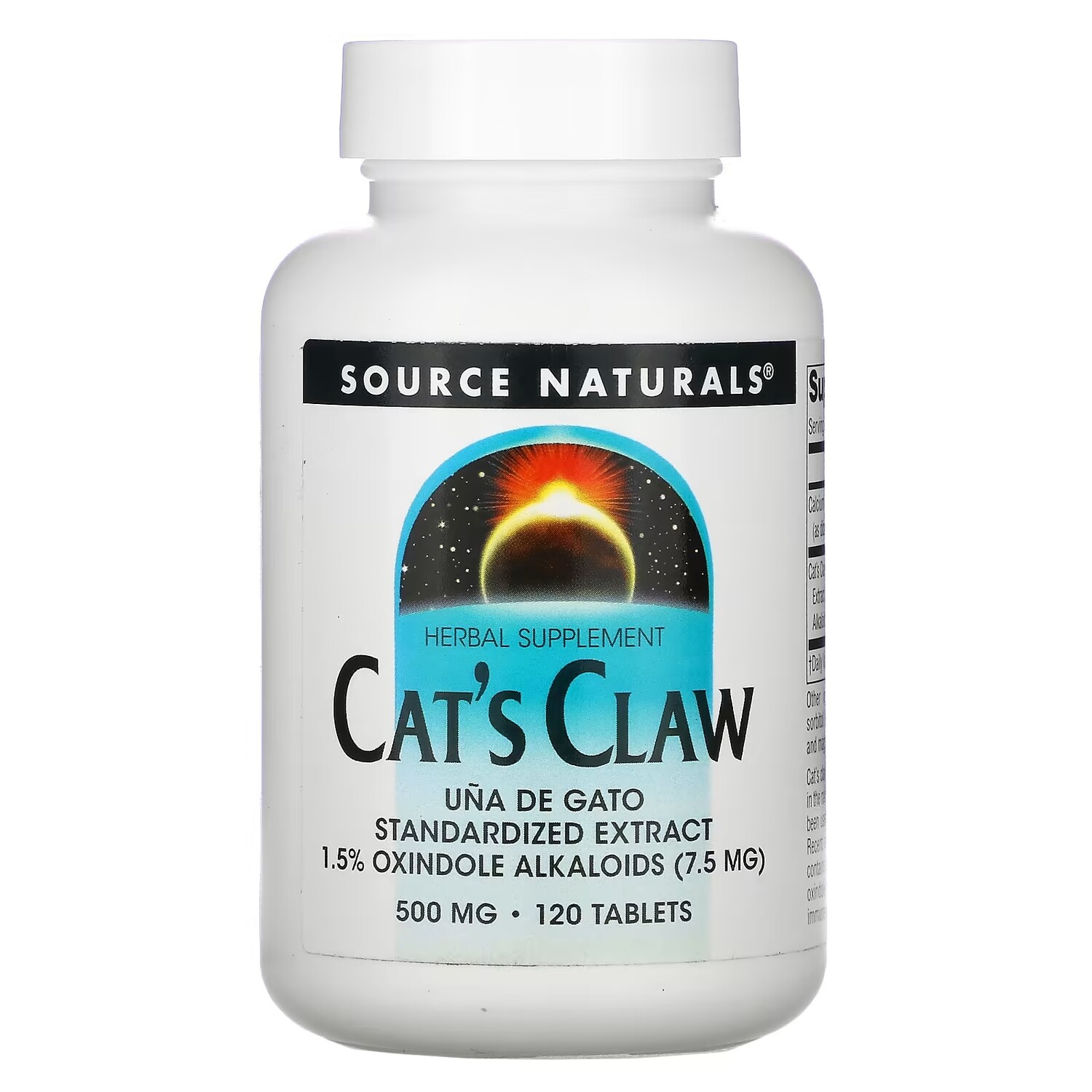 

Source Naturals Растение кошачий коготь 500 мг, 120 таблеток