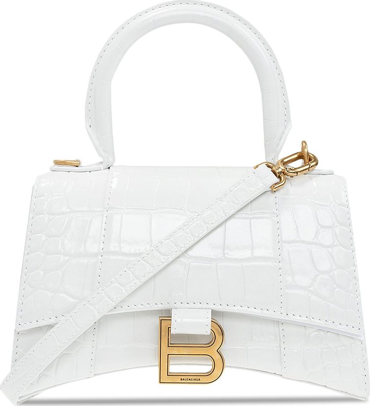 Balenciaga hourglass bag sales xs white