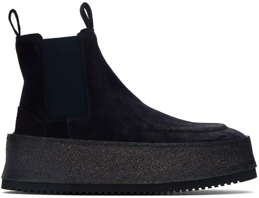

Ботинки SSENSE Exclusive Navy Parapana Beatles Marsèll