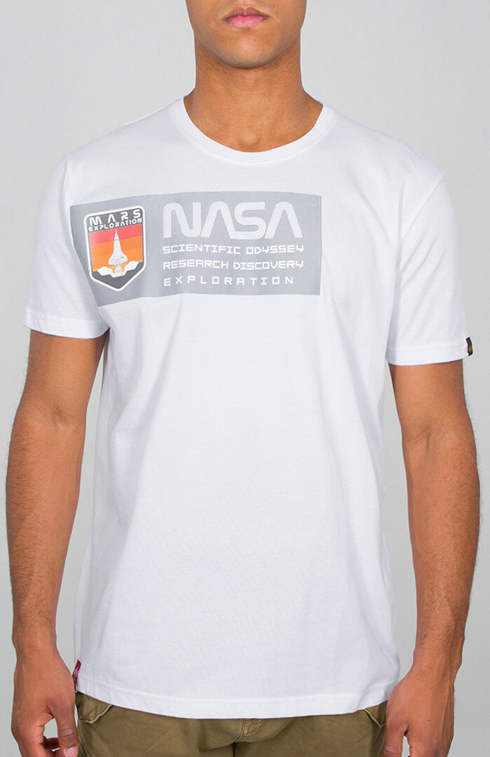 

Футболка Alpha Industries Mars Reflective, белая