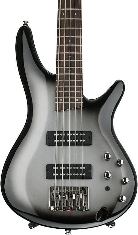 Ibanez Standard SR305E 5-струнная электрическая бас-гитара, серебристый металлик Sunburst