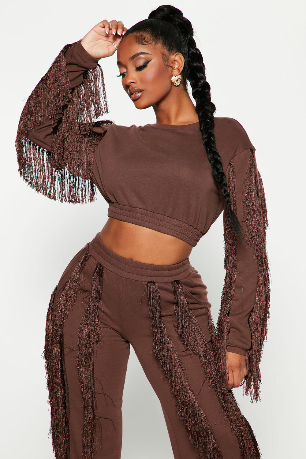 

Толстовка Fashion Nova LT7456BFN, шоколад