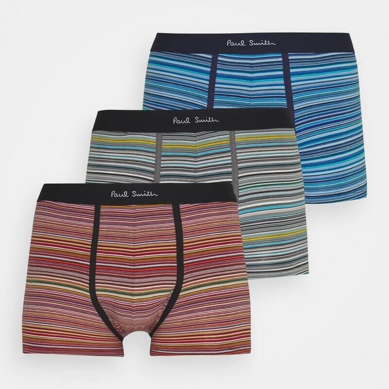 

Комплект трусов-шорт Paul Smith Men Trunk, 3 предмета, красный/синий/зеленый