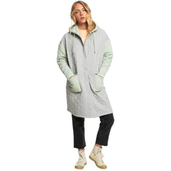 

Пальто Quiksilver Crystal Clay Flacket, светло-серый