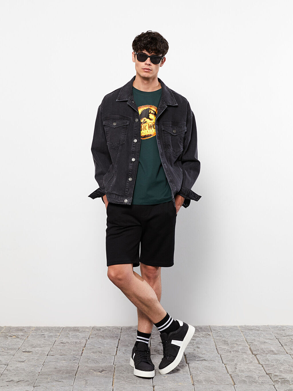 

Мужские шорты Slim Fit с завязками на талии LCW Casual