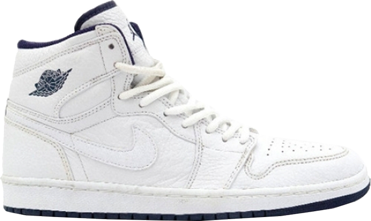 

Кроссовки Air Jordan 1 Retro CO.JP White Navy 2001, белый