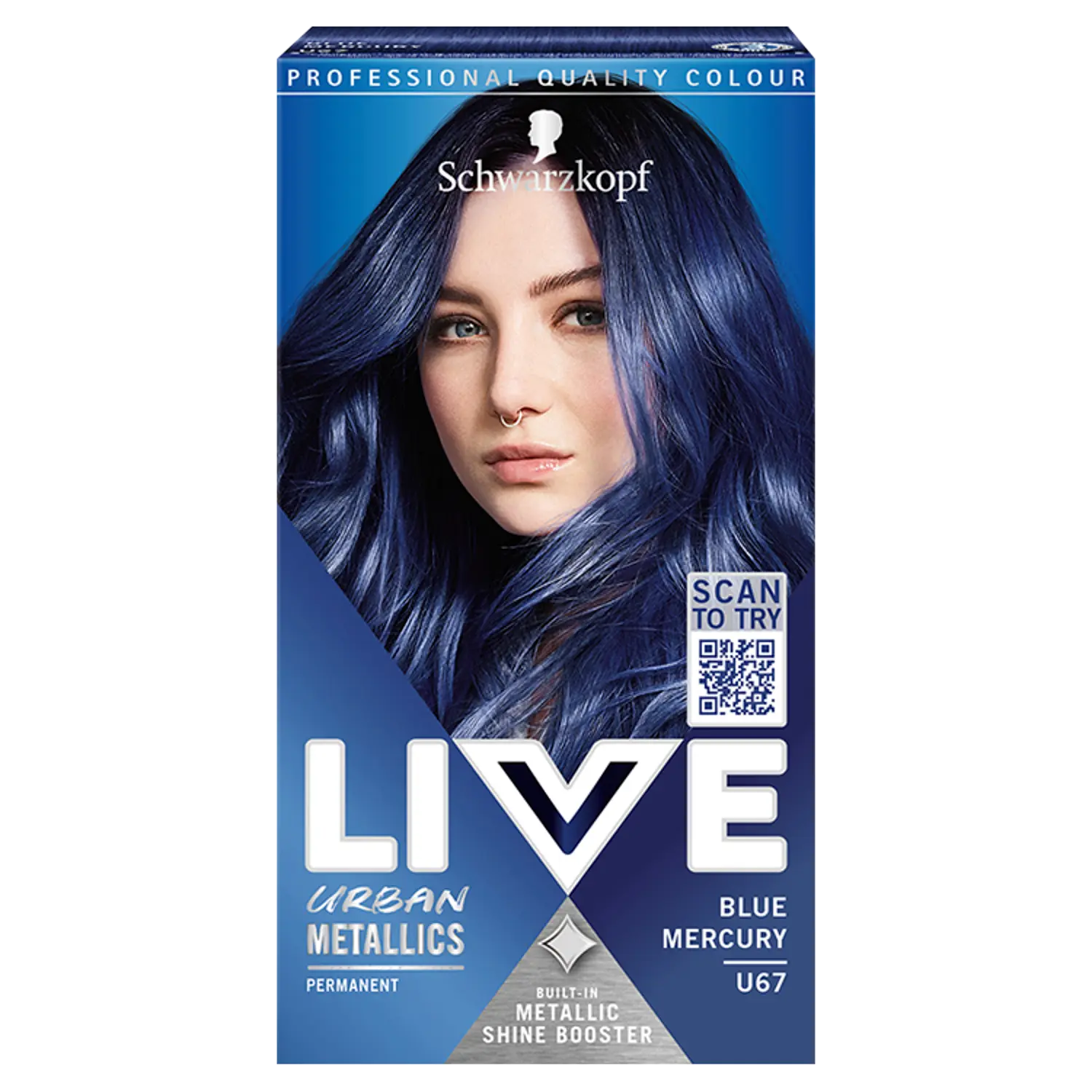 

Schwarzkopf Intense Colour Urban Metallics краска для волос u67 синяя ртуть, 1 упаковка