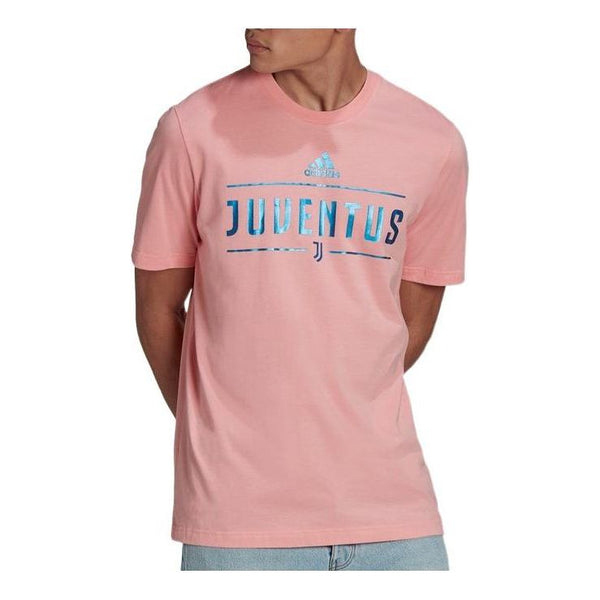 Футболка Adidas Juventus Alphabet Printing Casual Short Sleeve Pink T-Shirt, Розовый