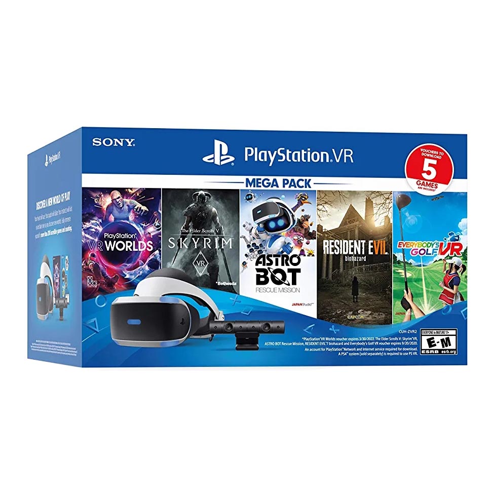 Очки виртуальной реальности Sony Playstation VR Bundle Five Game Pack –  купить с доставкой из-за рубежа через платформу «CDEK.Shopping»