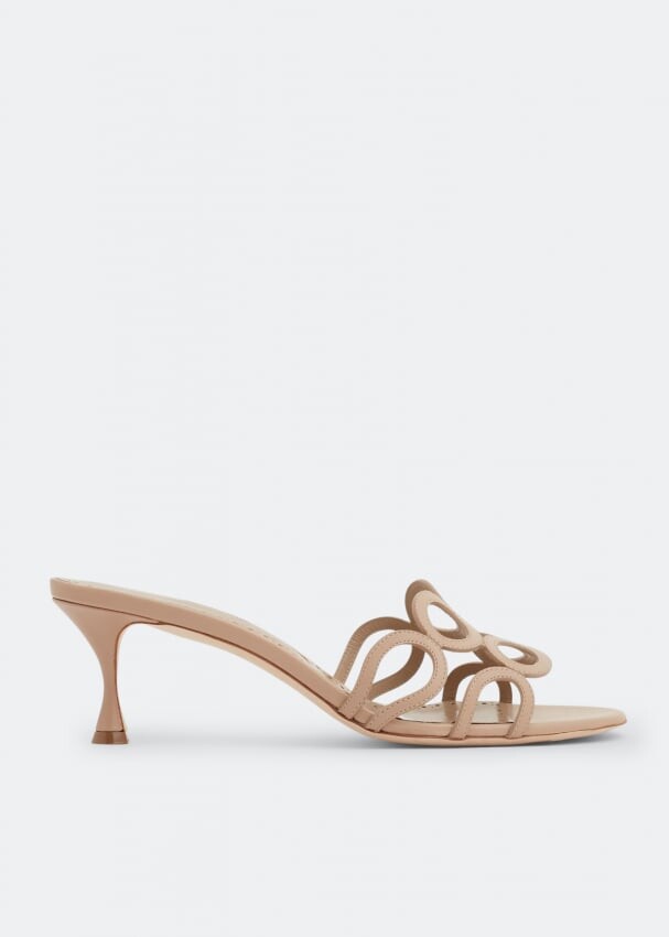 

Мюли MANOLO BLAHNIK Barimu mules, бежевый
