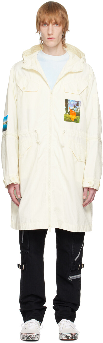 

Пальто Off-White с принтом Undercover, Белый
