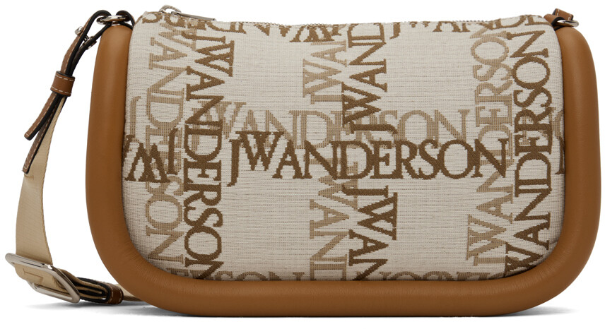 

Бежевая и Off-White сумка Bumper 15 JW Anderson