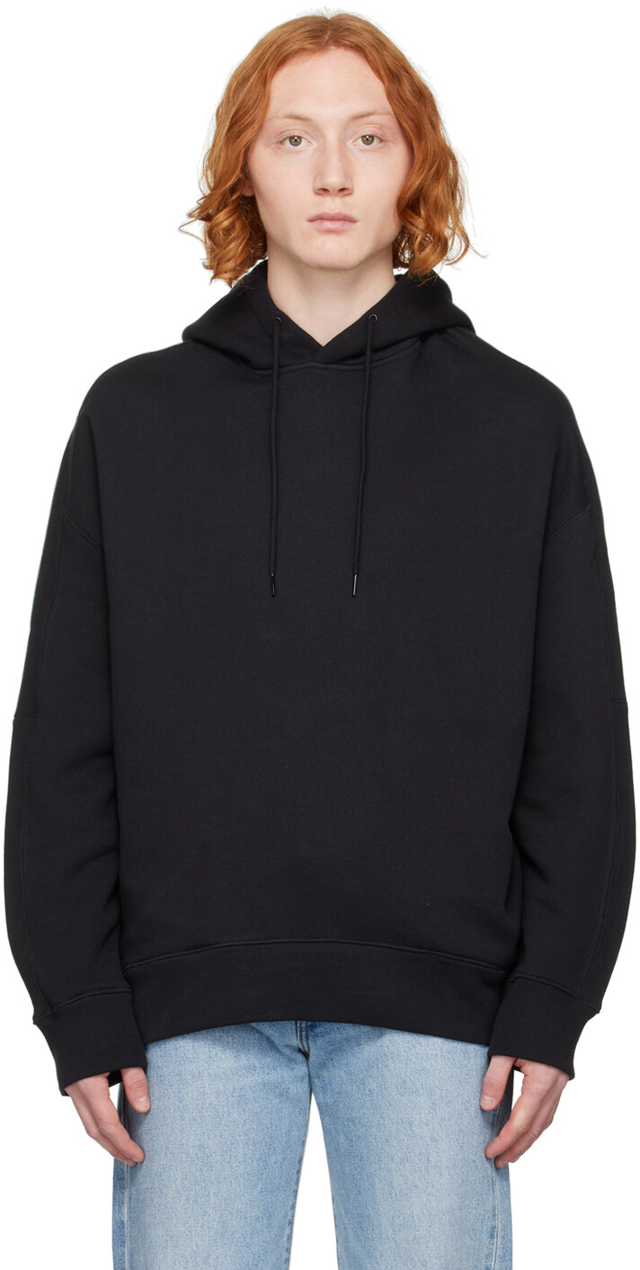 

Черный худи свободного кроя Calvin Klein