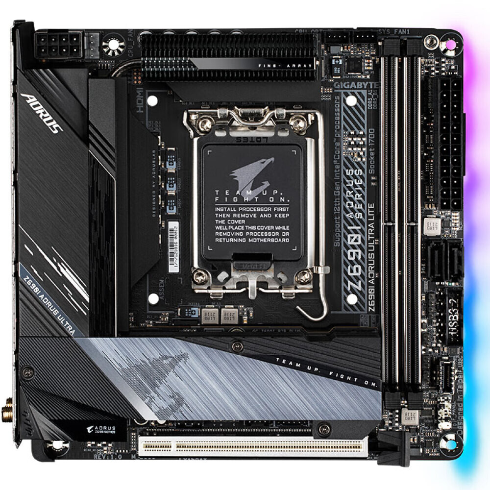 

Материнская плата Gigabyte Z690I AORUS ULTRA LITE DDR5 WIFI