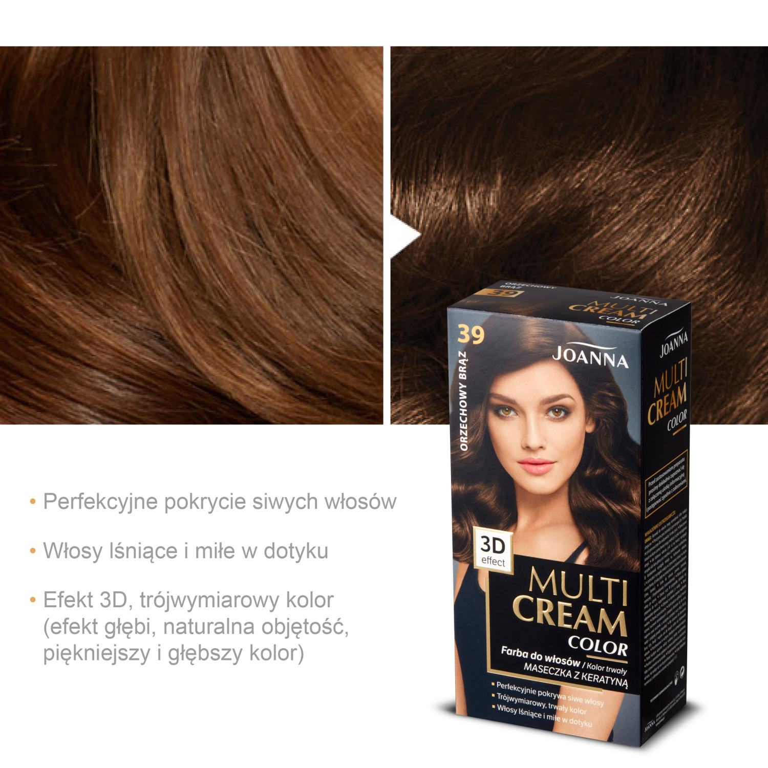 Joanna Multi Cream Color краска для волос 39 ореховый коричневый, 1упаковка – купить по выгодным ценам с доставкой из-за рубежа через сервис«CDEK.Shopping»
