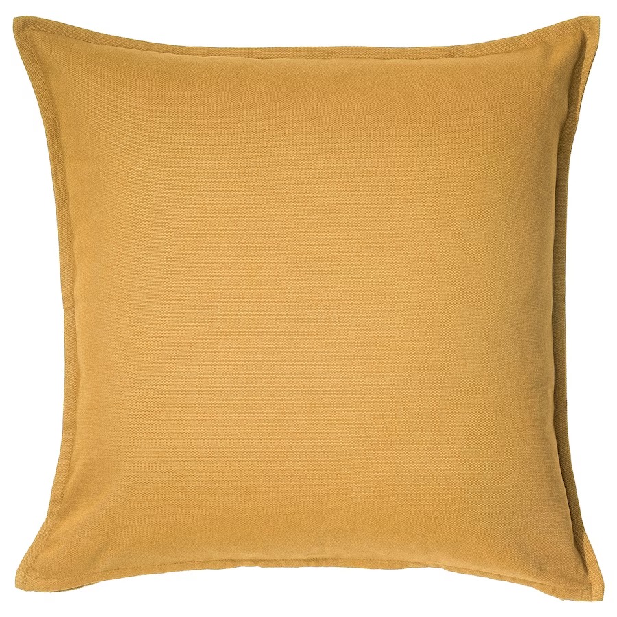 Чехол на подушку Ikea Gurli 50x50 см, золотисто-желтый
