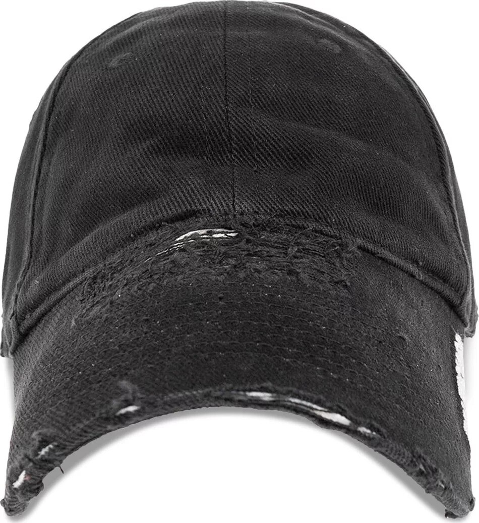 

Бейсболка Balenciaga Distressed Brim, черный