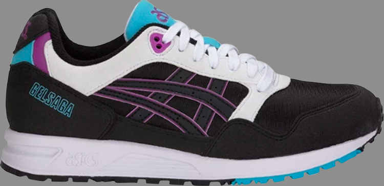 Кроссовки gel saga 'black orchid' Asics, черный - фото