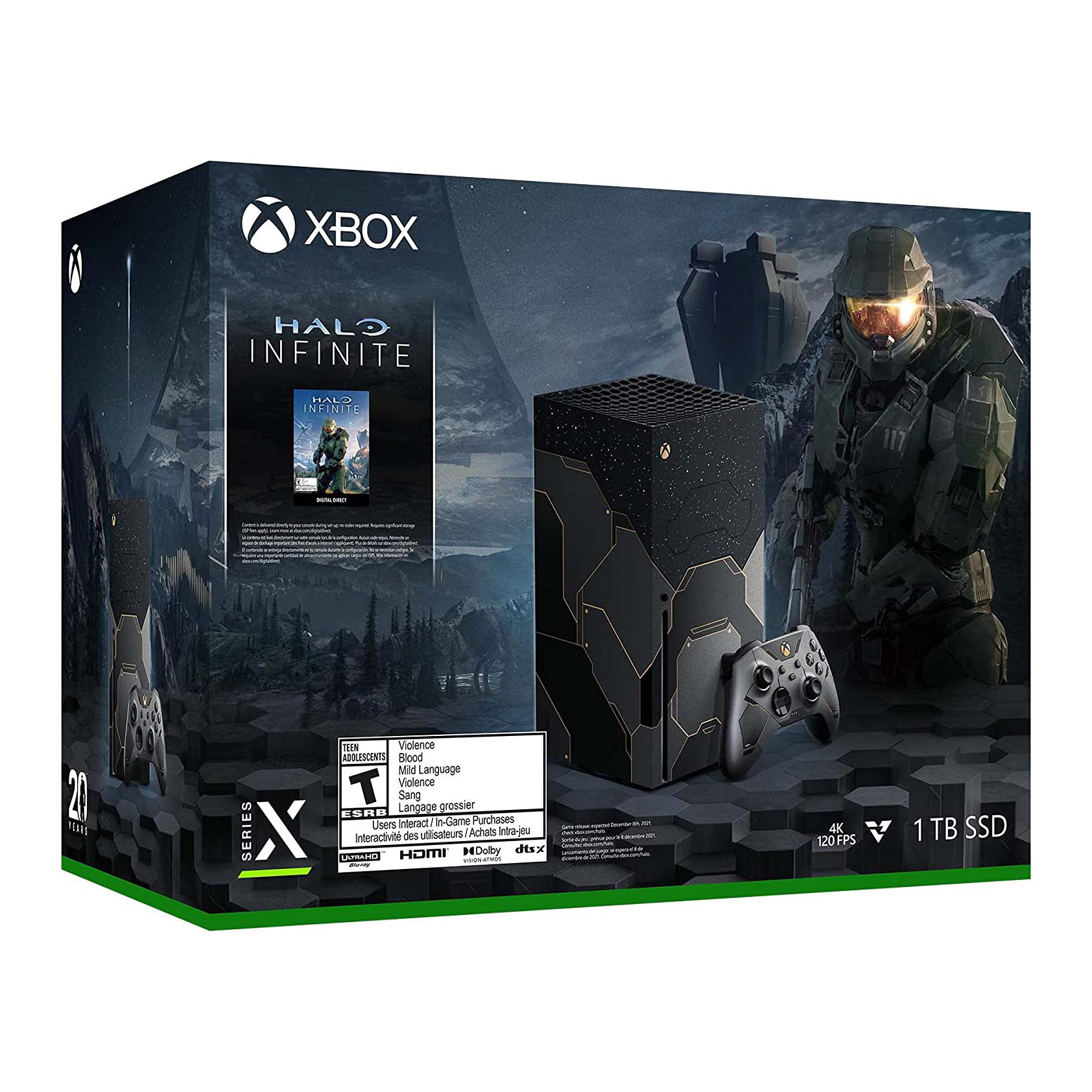 Игровая консоль Microsoft Xbox Series X 1 Тб Halo Infinite Limited Editon, черный игровая консоль microsoft xbox series s 1 тб чёрный xxu 00010