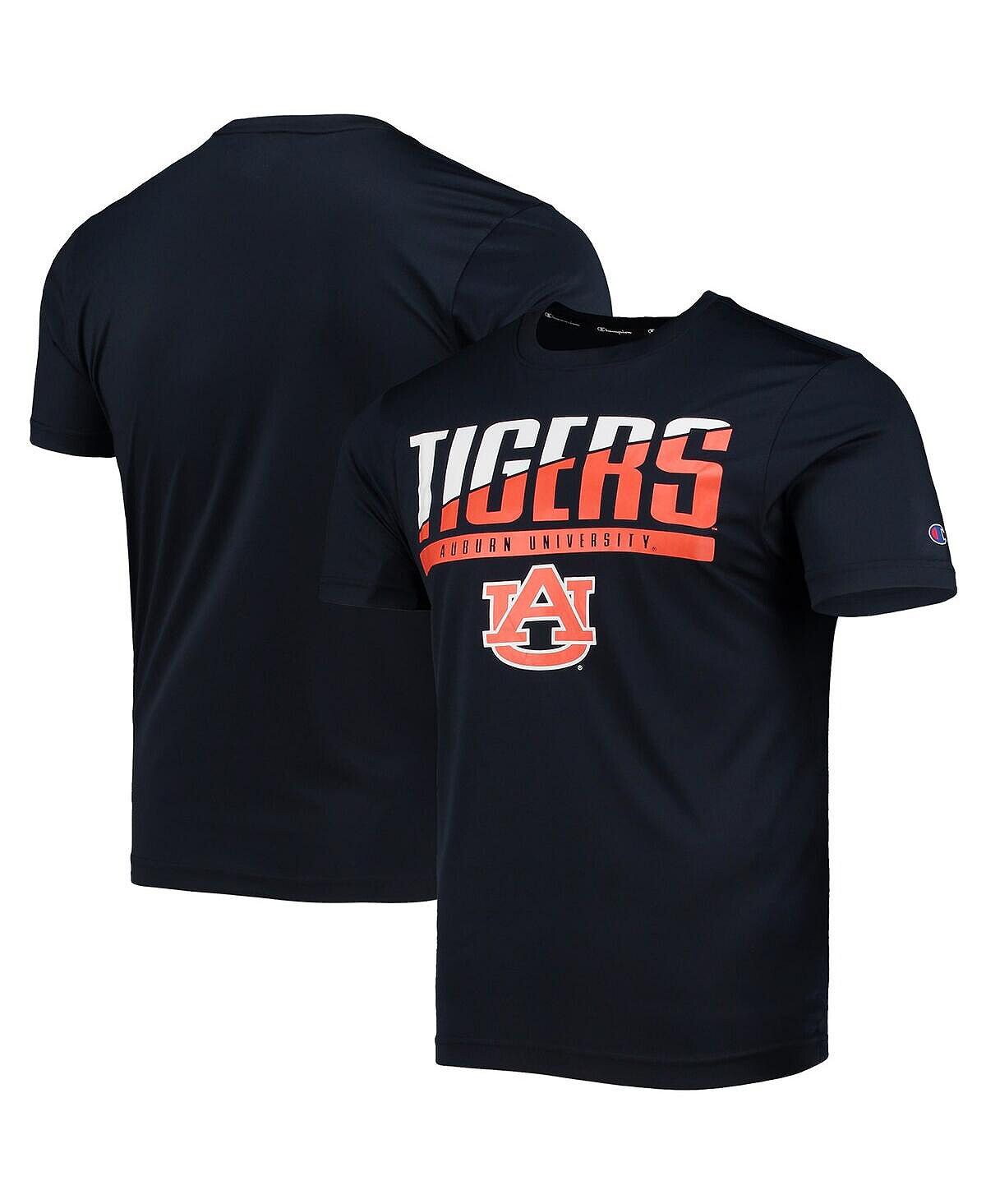 

Мужская темно-синяя футболка auburn tigers с надписью slash Champion, синий