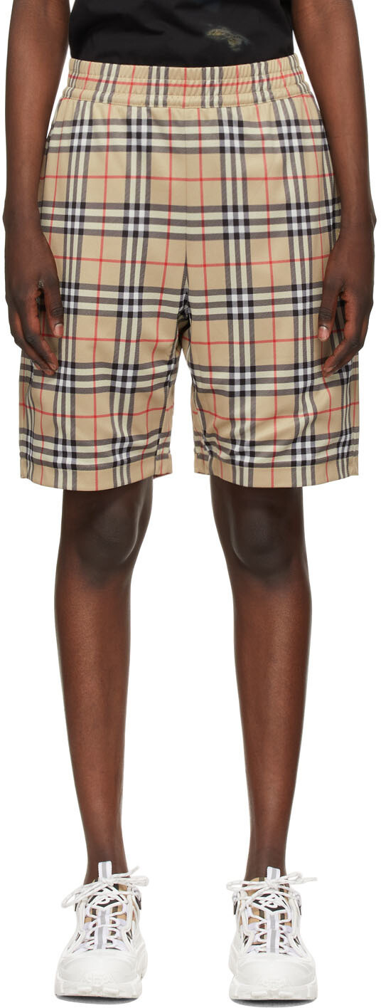 

Бежевые шорты Debson в клетку Burberry
