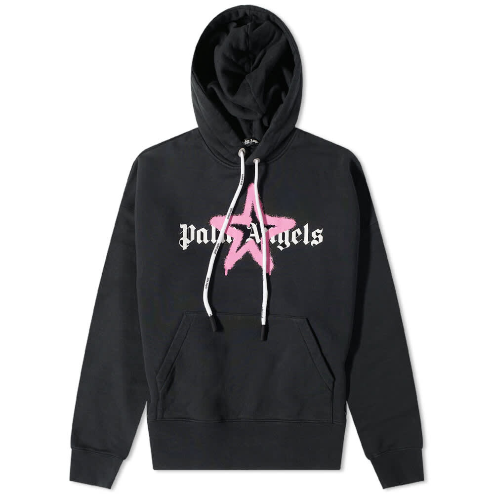 

Толстовка Palm Angels Star Sprayed Logo Popover Hoody, Черный