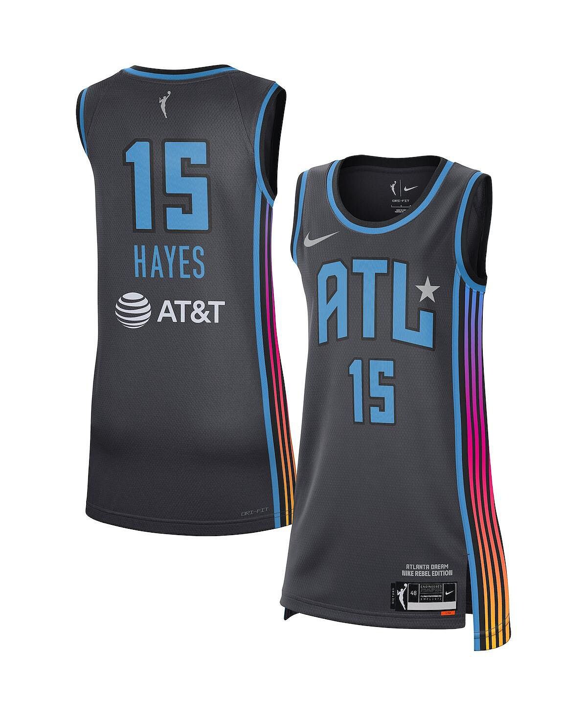 

Женское джерси tiffany hayes black atlanta dream rebel edition Nike, черный
