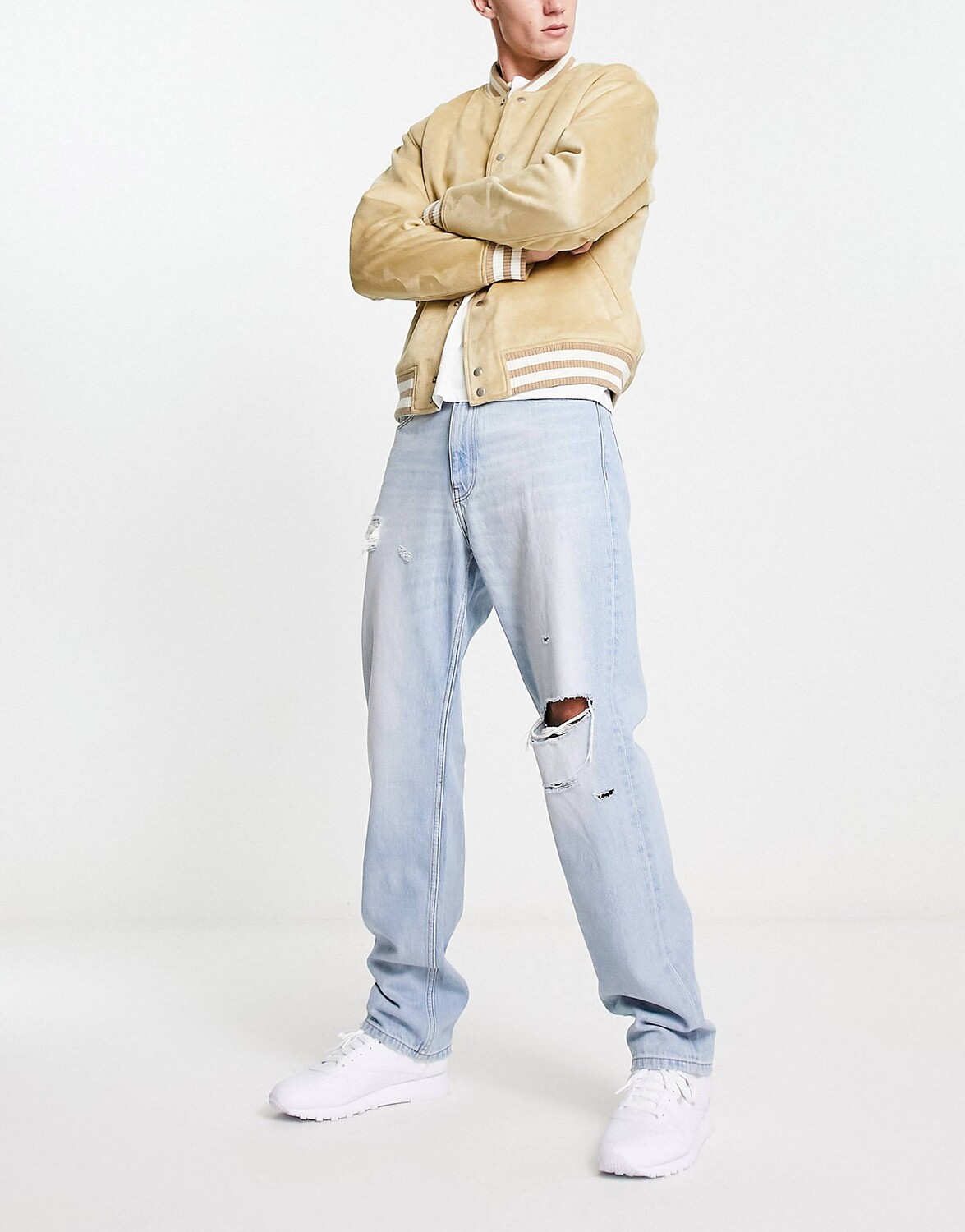 

Джинсы прямого кроя ASOS DESIGN Cone Mill Denim