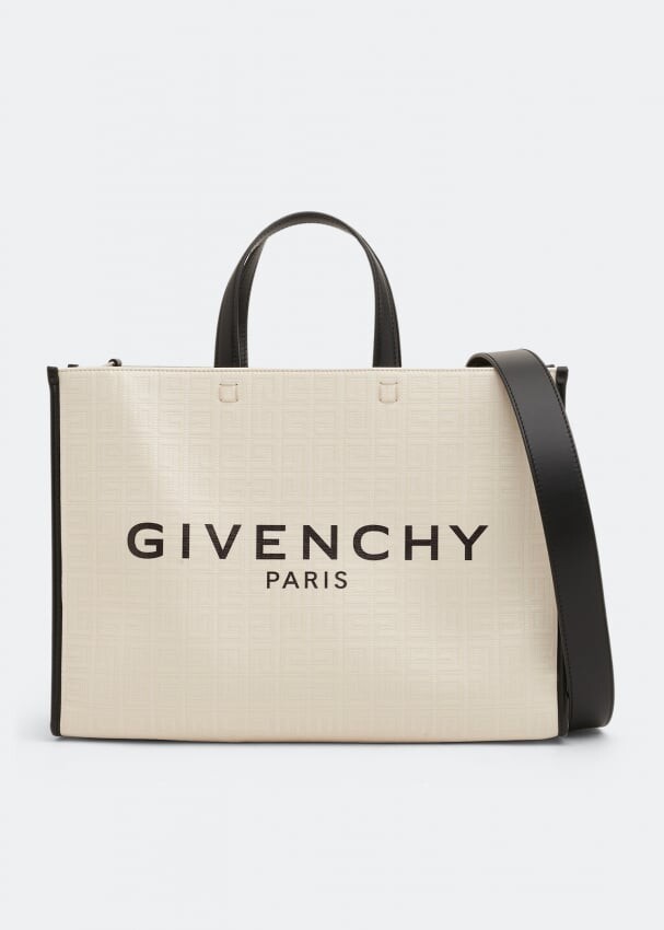 

Сумка-тоут GIVENCHY Medium G tote shopping bag, белый