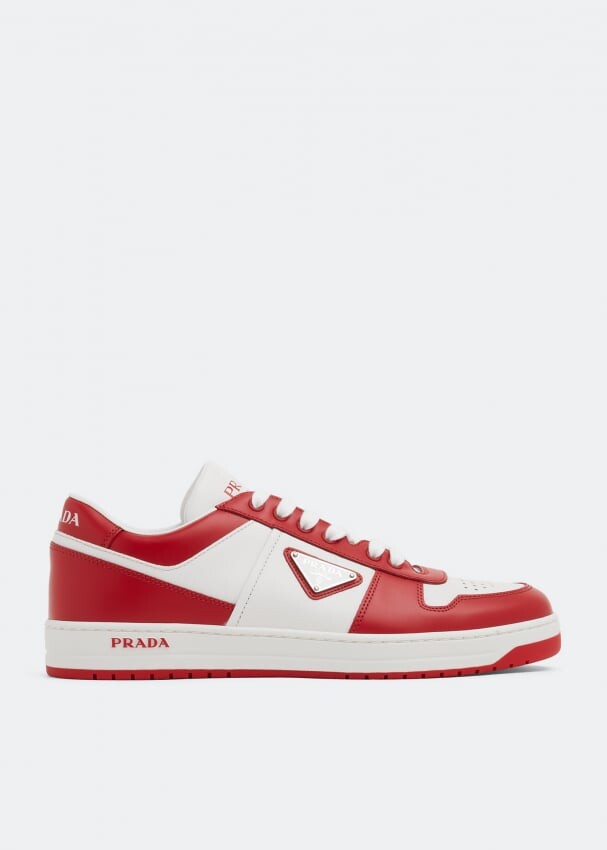 

Кроссовки PRADA Downtown leather sneakers, желтый