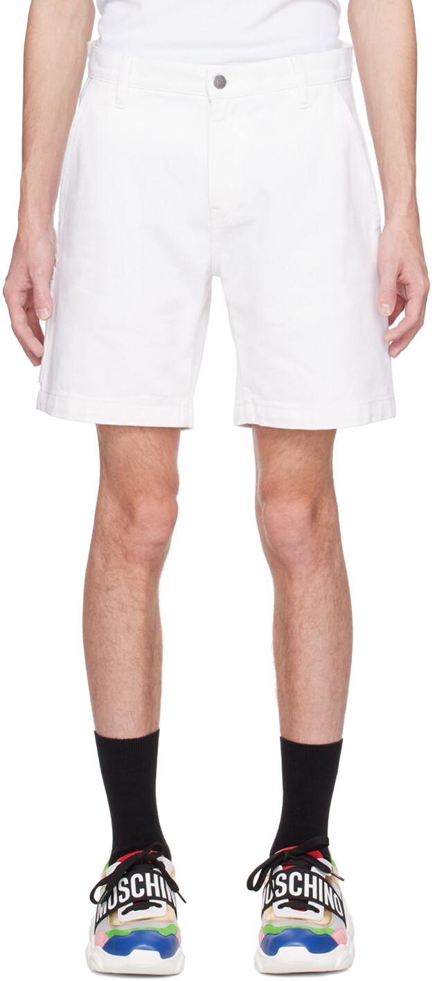 

Белые шорты с ремешком Hammer Moschino
