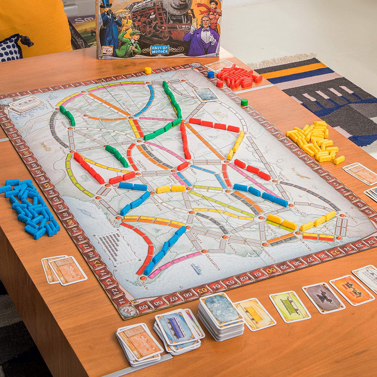 Настольная игра Days of Wonder: Ticket to Ride – заказать по выгодной цене  из-за рубежа в «CDEK.Shopping»