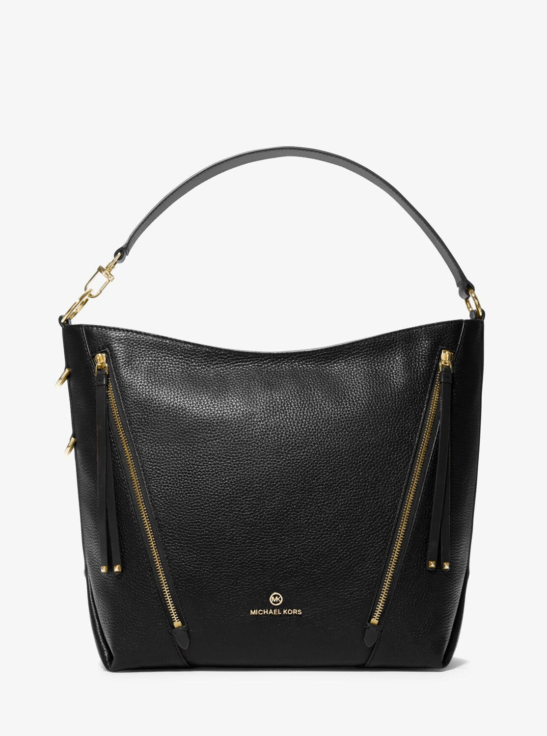 

Сумка Michael Michael Kors Brooklyn Large Pebbled Leather Shoulder, черный