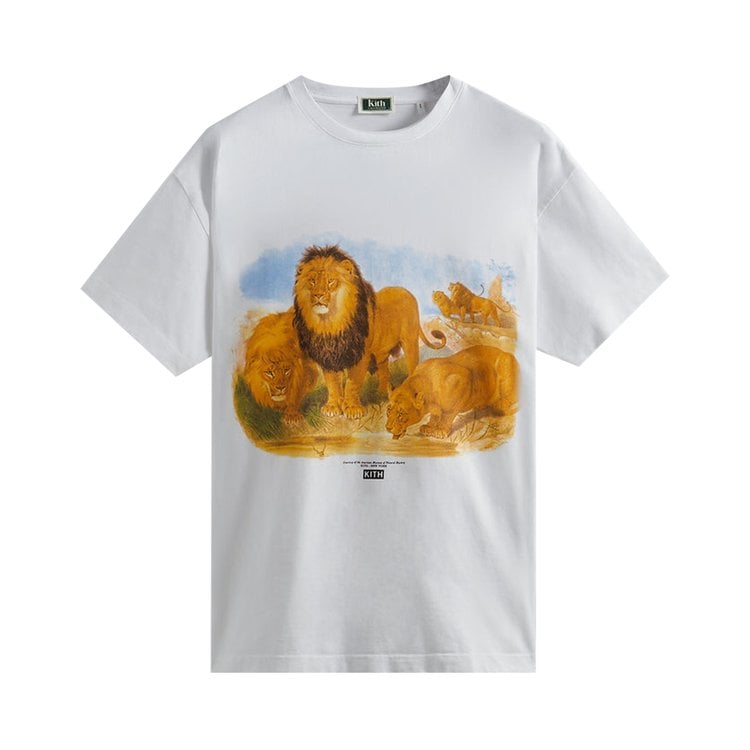 Футболка Kith For AMNH Lion Vintage Tee 'White', белый - фото