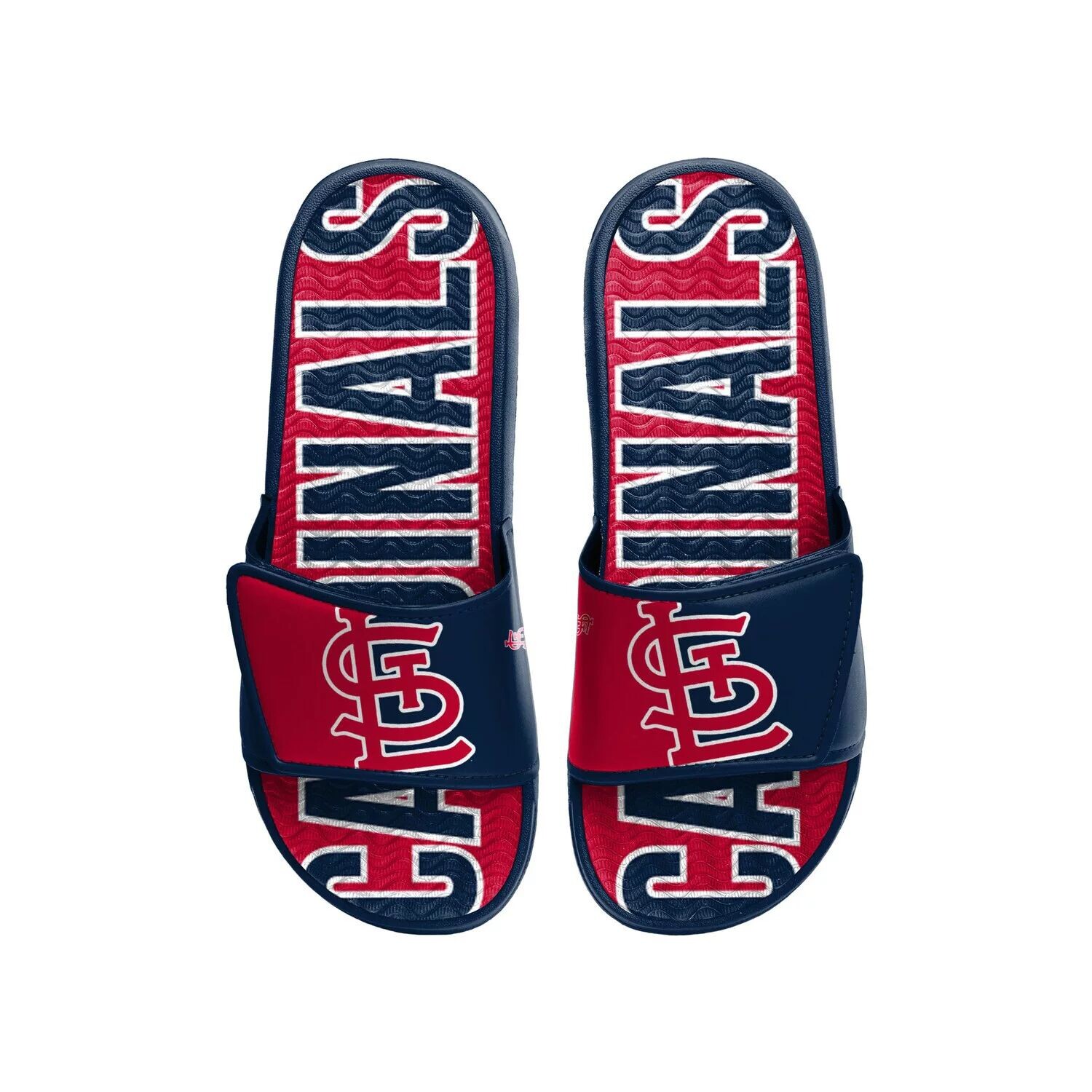 

Мужские гелевые шлепанцы с логотипом FOCO St. Louis Cardinals