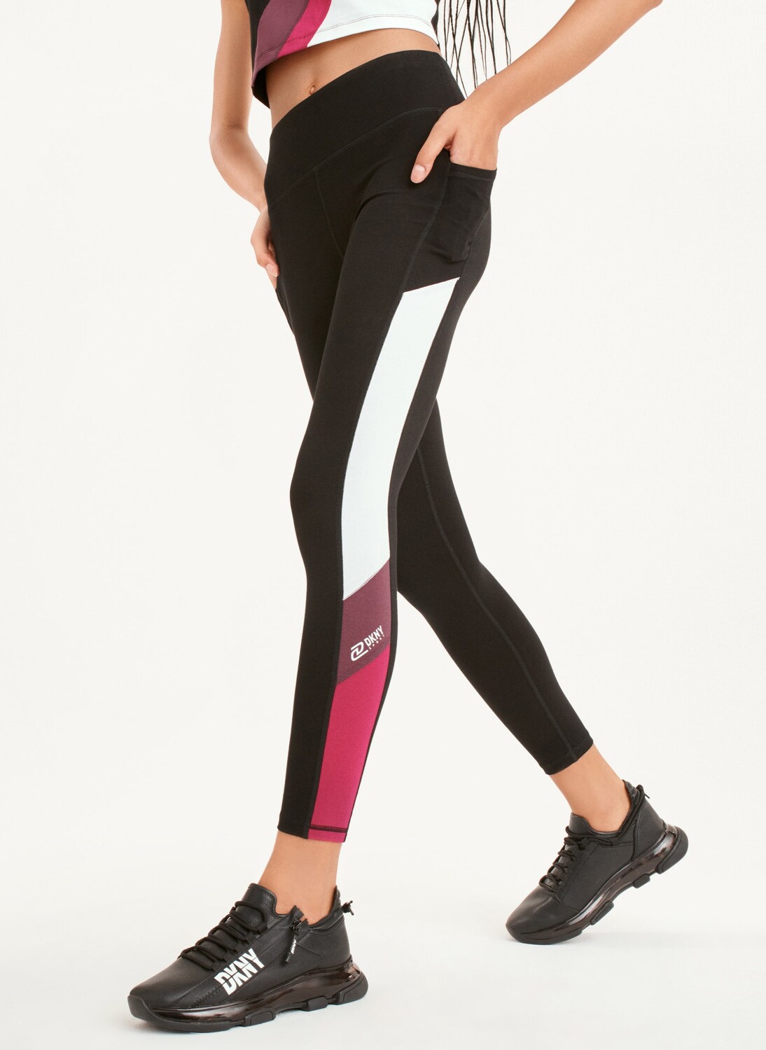 

Леггинсы с цветными блоками DKNY