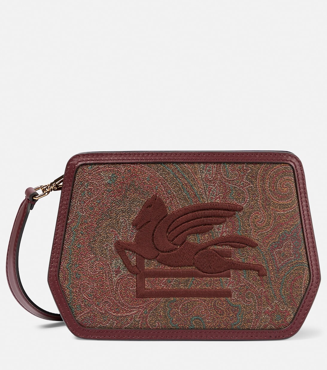 Жаккардовая сумка через плечо Etro Essential Etro, разноцветный